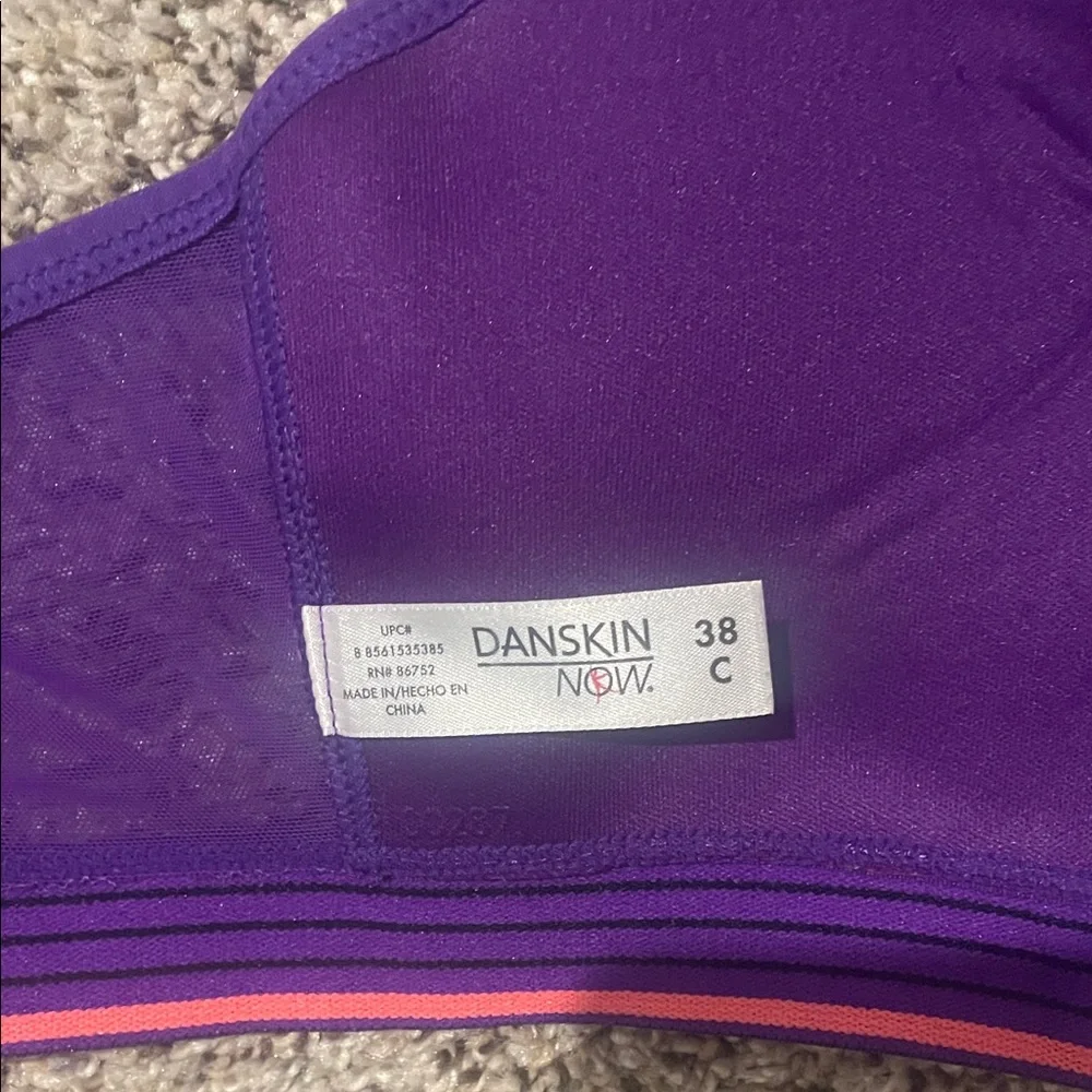 Danskin Now Vibrant Purple Sports Bra - Picture 2 of 3